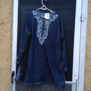Blue blouse,dress